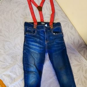 Boys jeans with suspenders